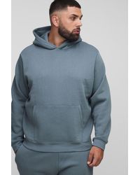 BoohooMAN - Plus Basic Regular Fit Over The Head Hoodie - Lyst