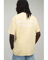 BoohooMAN - Oversized Washed Limited Edition T-Shirt - Lyst