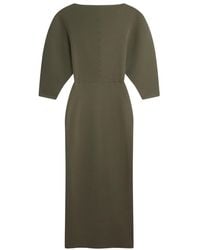 Ted Baker - Vanitha Sculptured Rib Knitted Maxi Dark Dress - Lyst