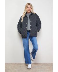Oasis - Padded Cord Collar Jacket - Lyst