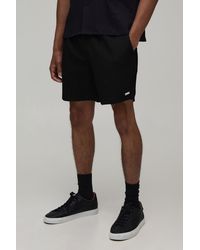 BoohooMAN - Textured Pleated Relaxed Fit Shorts - Lyst