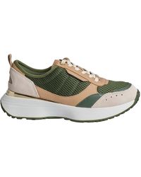 Michael Kors - Flynn Mesh- Und Leder-sneaker 43f3fyfs1d Für Damen - Lyst