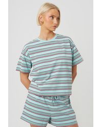 Brave Soul - Cotton Oversized Stripe T-Shirt - Lyst