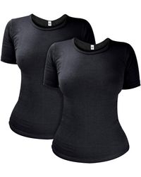 Heat Holders - 2 Pack Ladies Short Sleeve Thermal Top For Winter - Lyst