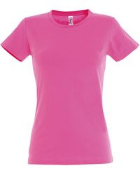 Sol's - Ladies Imperial Heavy Short Sleeve T-Shirt (Orchid) Cotton - Lyst