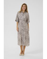Kaffe - Jurk Regular Fit Abstract Leopard Animal - Lyst