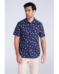 Mountain Warehouse - 'Preston Illustration' Shirt Breathable Summer Holiday Top Cotton - Lyst