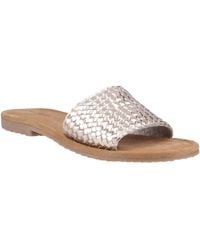 Hush Puppies - Hetty Slide Leather Sandals - Lyst