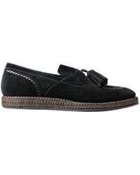 Dolce & Gabbana - Suede Leather Casual Espadrille Shoes - Lyst