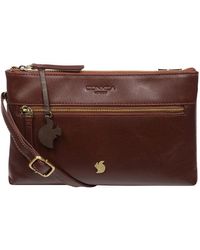 Conkca - 'Minnow' Conker Leather Cross Body Clutch Bag - Lyst