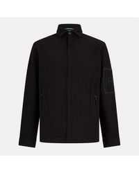 BOSS - Zipped Pocket Collared Neck Long Sleeve Shirt - Lyst