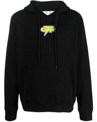 Off-White c/o Virgil Abloh - Dedrade Thunder Logo Slim Fit Hoodie Cotton - Lyst