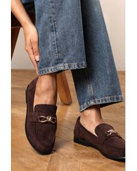 Where's That From - Wheres Freyja Wide Fit Knot Trim Hardware Detail Flat Loafers - Lyst
