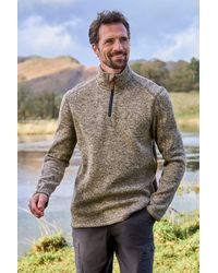 Mountain Warehouse - 'Idris' Fleece Sweater Half Zip Breathable Warm Coat - Lyst