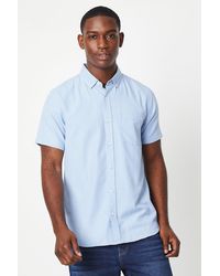 MAINE - Grid Check Short Sleeve Shirt - Lyst