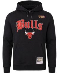 Mitchell & Ness - Nba Chicago Bulls Old English Fadded Hoodie - Lyst