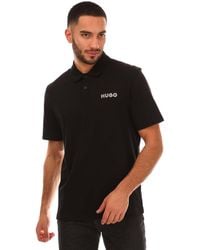 HUGO - Drocholo Poloshirt (zwart) - Lyst