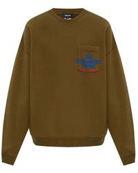DSquared² - Pocket Logo Military Sweatshirt Cotton - Lyst