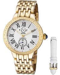 Gv2 - Siena Swiss Quartz Diamonds Dial Stainless Steel Watch - Lyst
