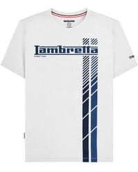 Lambretta - Racing Stripe T-Shirt /Dark) Cotton - Lyst