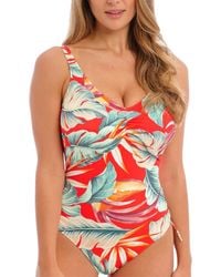 Fantasie - Bamboo Grove V-Neck Adjustable Leg Swimsuit - Lyst