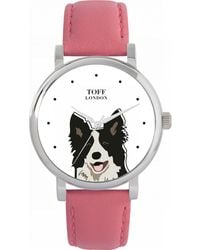 Toff London - Tlws-21301 Ladies And Border Collie Dog Head Watch - Lyst