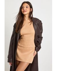 Boohoo - Faux Suede Top & Mini Skirt Co Ord - Lyst