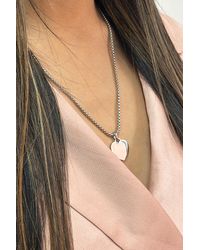 SVNX - Heart Shape Pendant Necklace - Lyst