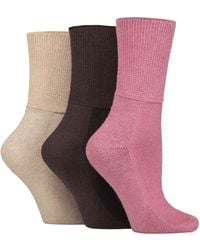 IOMI - 3 Pack Extra Wide Bamboo Diabetic Socks For Swollen Legs - Lyst