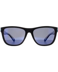 Polaroid - Square Matte Mirror Polarized Pld 2138/S - Lyst
