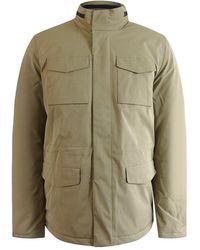 Aquascutum - Active Hydro Khaki Field Jacket - Lyst
