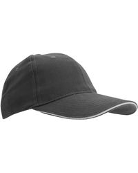 Sol's - Büffel 6 Panel Baseballmütze (Dunkelgrau/Hellgrau) - Lyst
