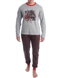 Kisses&Love - Long-Sleeved Cotton Pajamas Klp4 - Lyst