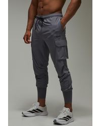 BoohooMAN - Active Slim Fit Cuffed Cargo Jogger - Lyst