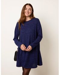 Blue Vanilla - Cut And Sew Knitted Swing Dress - Lyst