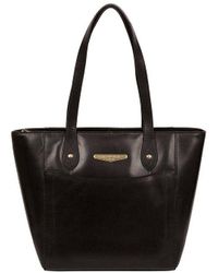 Pure Luxuries - 'Marisa' Vegetable-Tanned Leather Tote Bag - Lyst
