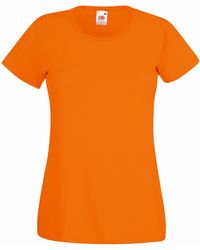 Fruit Of The Loom - Ladies/ Lady-Fit Valueweight Short Sleeve T-Shirt (Pack Of 5) Cotton - Lyst