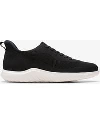 Clarks - Nova Spitze Schwarze Sneakers - Lyst