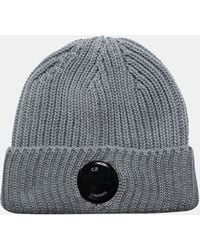 C.P. Company - Extrafine Merino Wool Lens Beanie - Lyst