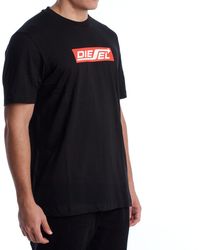 DIESEL - Short Sleeve Cotton T-Shirt A18996_Rpati - Lyst