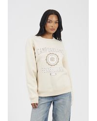Brave Soul - Crew Neck Graphic Print Sweatshirt - Lyst