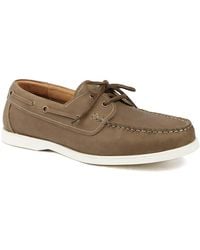 Jones Bootmaker - Partington Leather Lace Up Boat Shoes - Lyst