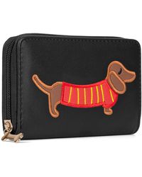 Woodland Leathers - Rfid Zip Around Purse – Dog Applique Wallet - Lyst