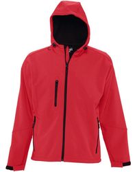 Sol's - Replay Hooded Soft Shell Jacket (Breathable, Windproof And Water Resistant) (Pepper) - Lyst