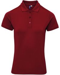PREMIER - Ladies Coolchecker Plus Piqu Polo With Coolplus - Lyst
