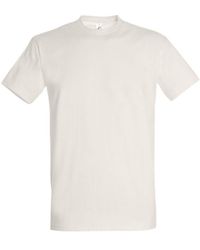 Sol's - Keizerlijke Zwaargewicht T-shirt Met Korte Mouwen (gebroken Wit) - Lyst