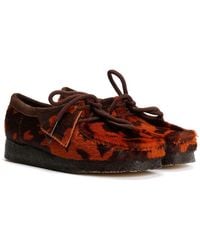 Clarks - Wallabee Cow Print Shoes - Lyst