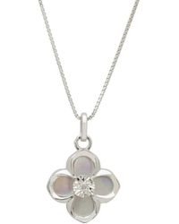 LÁTELITA London - Clover Flower Mother Of Pearl Pendant Necklace - Lyst