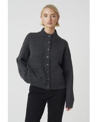 Brave Soul - Turtle Neck Knitted Bomber Style Jacket - Lyst