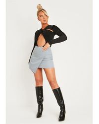 Missy Empire - Missy Empire Tailor Mini Skirt - Lyst